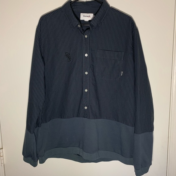 Diamond Supply Co Button front with sweater bottom - Picture 1 of 5